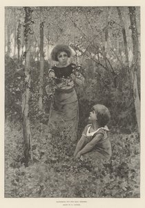 Gathering Ivy for Ball Dresses by Hector Caffieri